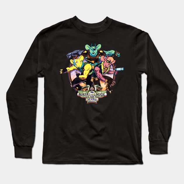 Biker Mice from Mars Long Sleeve T-Shirt by geeeeeeeeeeeek